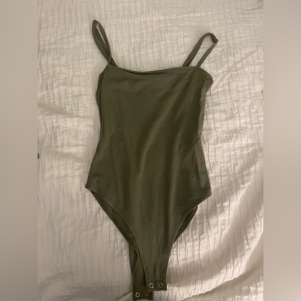 Army green bodysuit